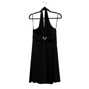 Metaphor black halter cocktail dress 14
